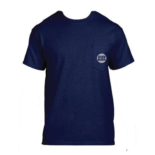 SofaBurn Pocket Logo Navy Tee